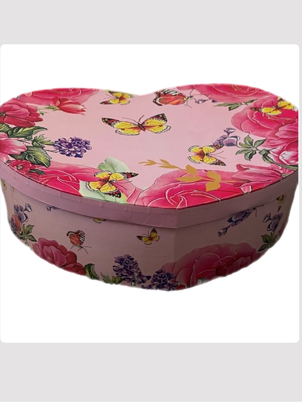Vintage PEARL Chinoiserie Peacock Teacup & Saucer Set of 6 w/ Padded Heart Box - Picture 4 of 8